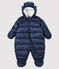 Baby-Fliegerorverall für Mädchen/Jungen blau SMOKING/weiss MARSHMALLOW