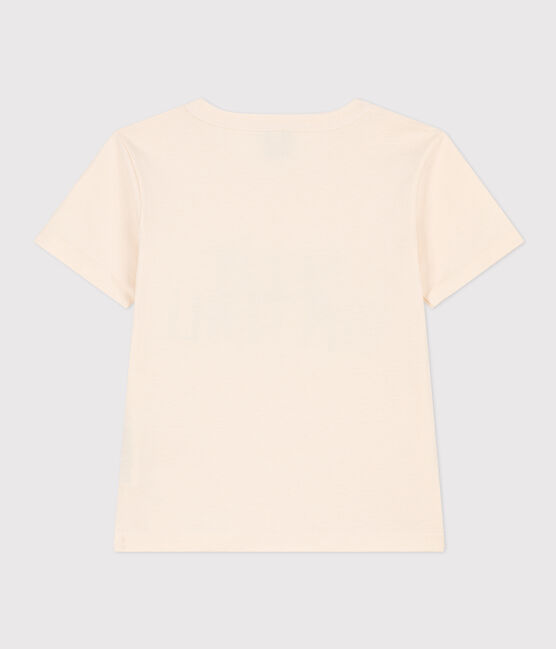 Kurzärmeliges T-Shirt aus Baumwolle für Kinder/Jungen naturfarben AVALANCHE