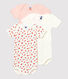 3er-Set Baby-Bodys aus Bio-Baumwolle