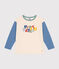 Langärmeliges Kinder-T-Shirt aus feinem Jersey für Jungen weiss AVALANCHE/ MULTICO
