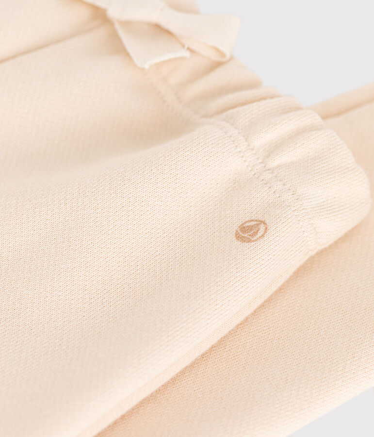 Baby-Hose aus Molton naturfarben