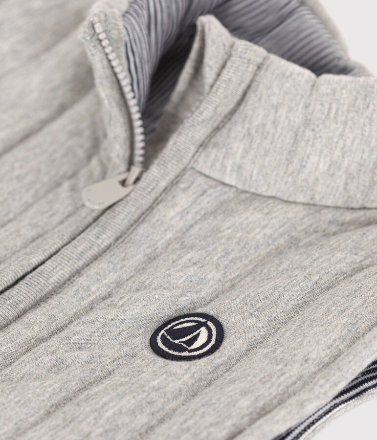 Kinder-Weste aus Doppeljersey f&uuml;r M&auml;dchen und Jungen grau