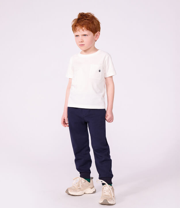 Kurz&auml;rmeliges T-Shirt f&uuml;r Jungen weiss