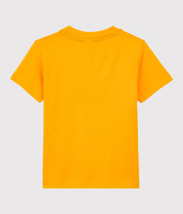 Kurz&auml;rmeliges Kinder-T-Shirt aus Jersey f&uuml;r Jungen gelb
