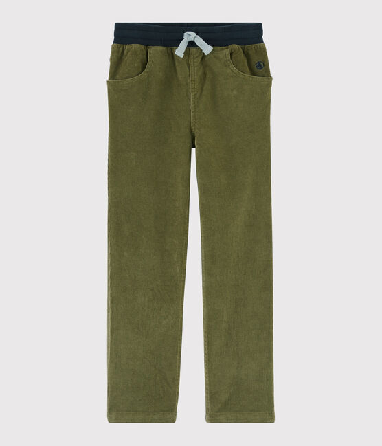 Kinder-Cordhose für Jungen grün MILITARY