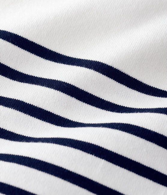 Streifenshirt aus Baumwolle für Damen weiss MARSHMALLOW/blau SMOKING