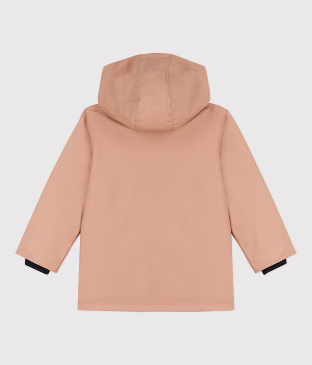 KLASSISCHE KINDER-REGENJACKE AUS RECYCELTEM MATERIAL beige