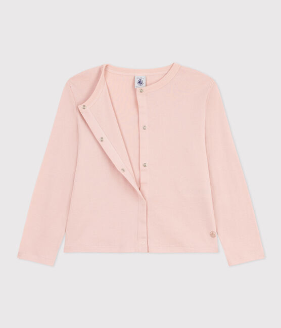 Kinder-Cardigan aus Baumwolle für Mädchen rosa SALINE