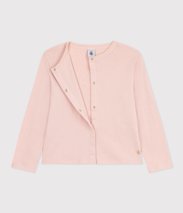 Kinder-Cardigan aus Baumwolle f&uuml;r M&auml;dchen rosa