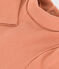 Langärmeliger Baby-Body aus Baumwolle mit Rollkragen rosa SIENNA