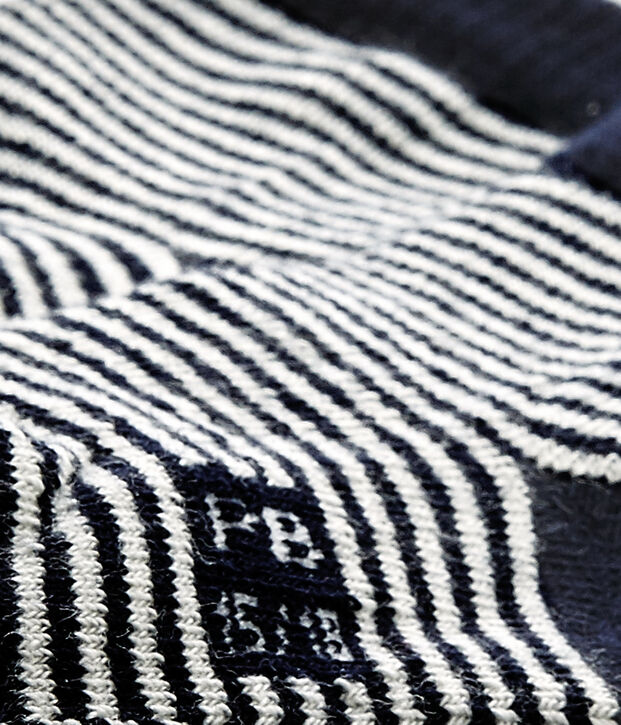 Baby-str&uuml;mpfe in ringelstreifenmuster unisex blau/weiss