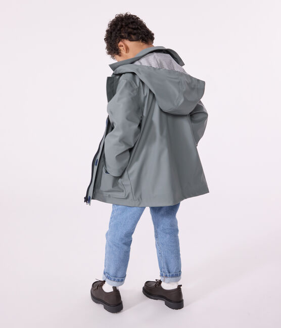Klassische Kinder-Regenjacke für Mädchen und Jungen grün THUYA