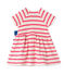 Robe bébé fille rayée weiss LAIT/rosa PEONY