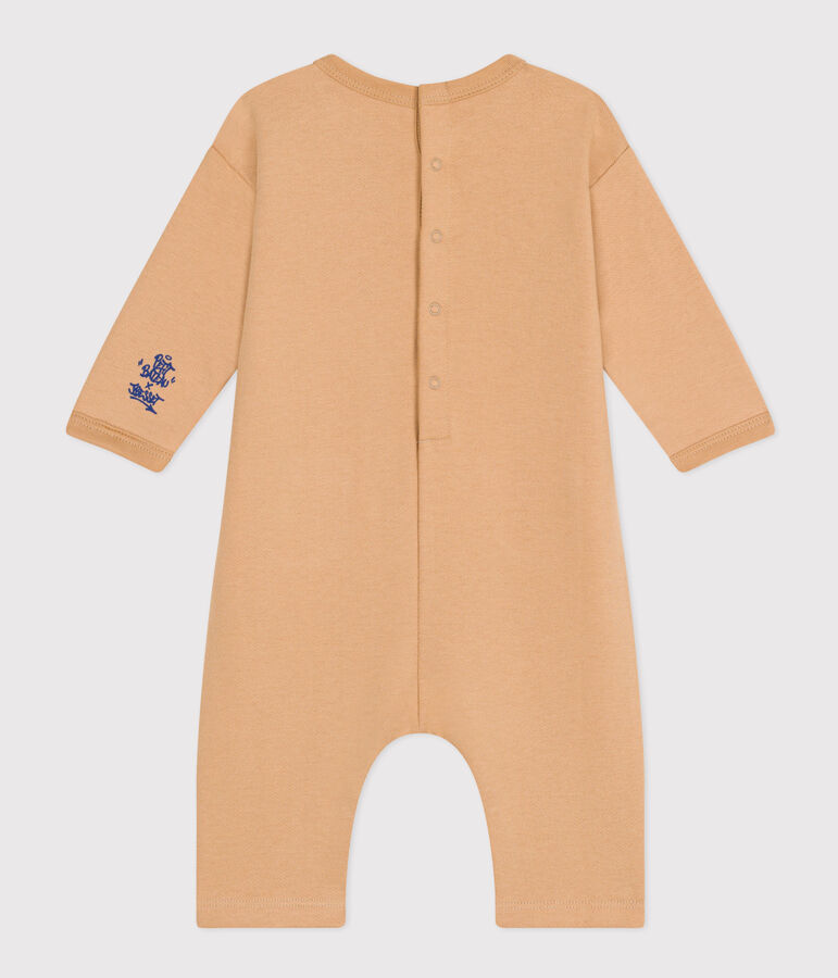 Baby-Langoverall aus Molton beige