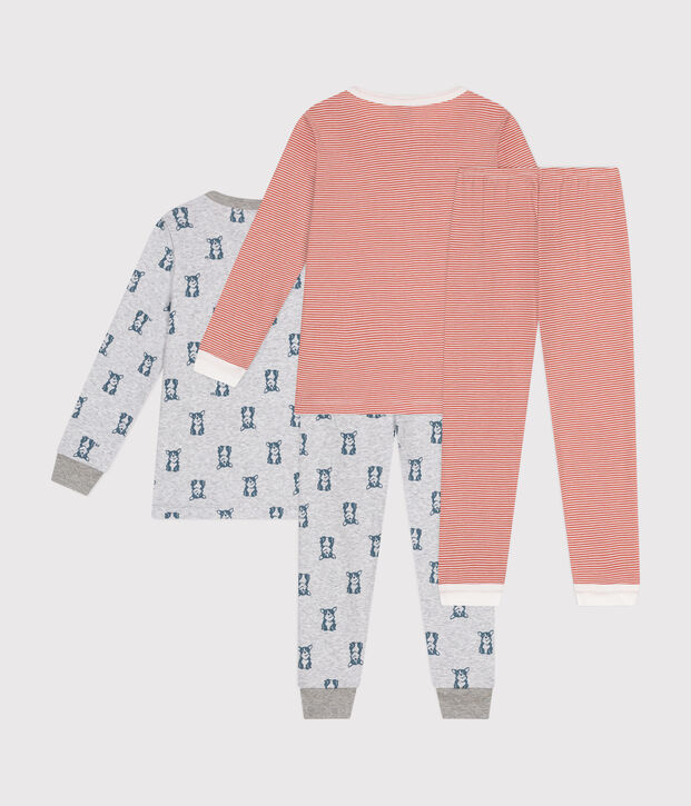 2er-Set Kinder-Pyjamas aus Baumwolle vielfarbig