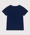 T-Shirt aus geflammtem Jersey Kinder/Jungen blau MEDIEVAL