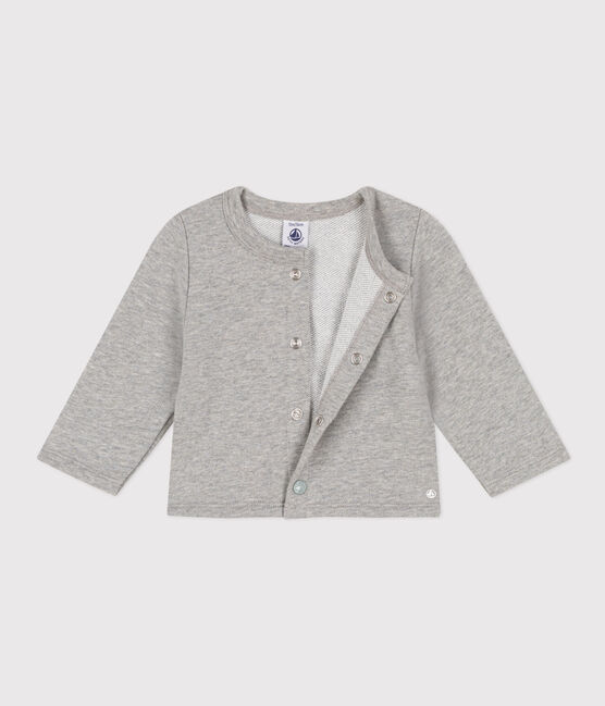 Baby-Cardigan aus Molton grau CHATON CHINE