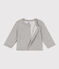 Baby-Cardigan aus Molton grau CHATON CHINE