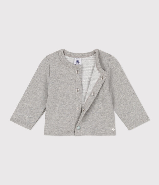Baby-Cardigan aus Molton grau