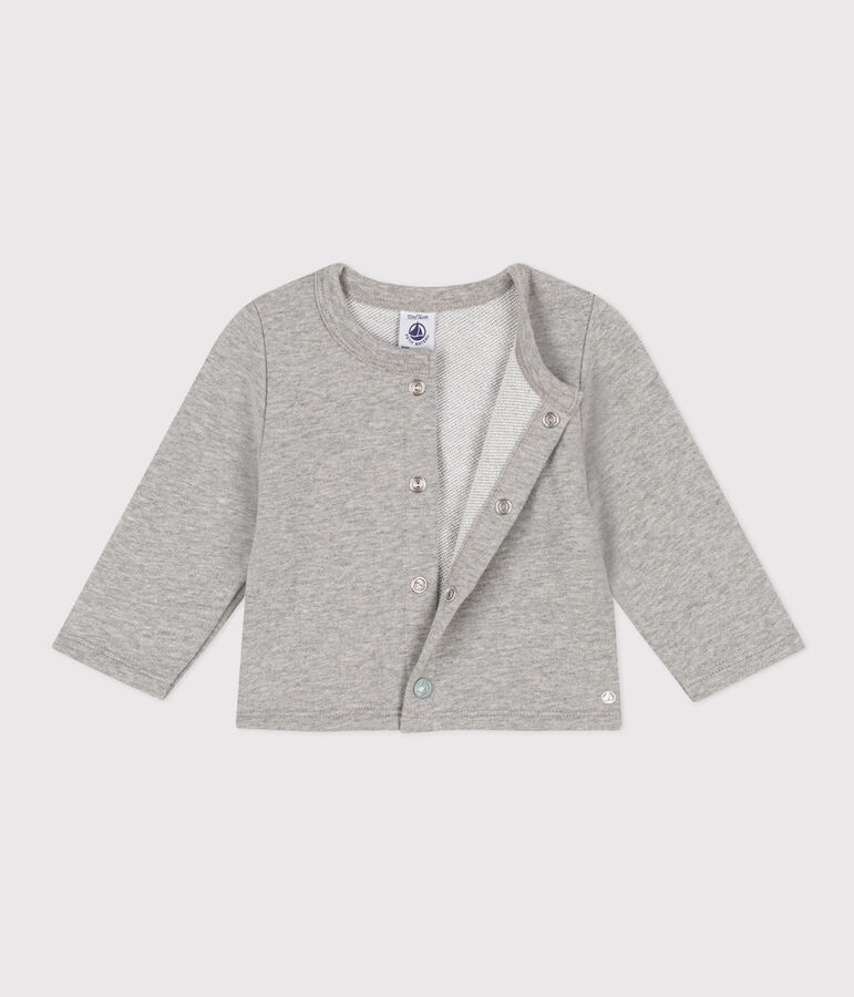 Baby-Cardigan aus Molton grau