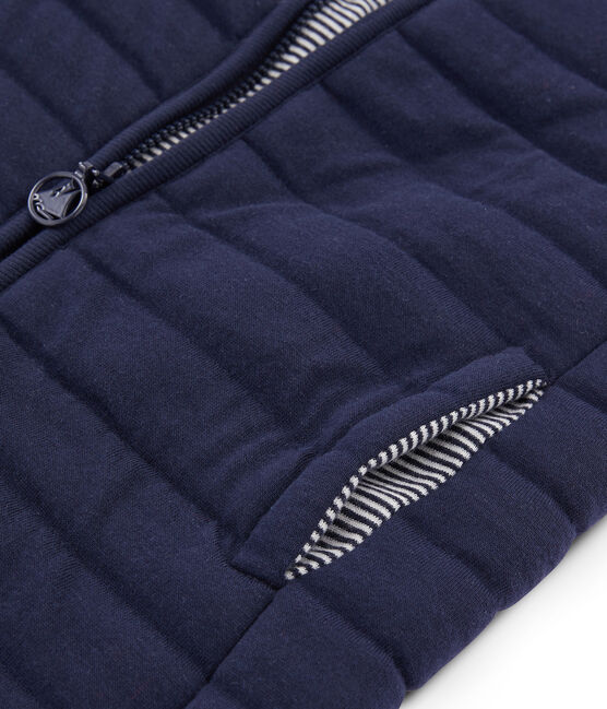 Ärmelloses Kinder-Blouson Unisex blau SMOKING