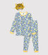 Kinderpyjama aus Baumwolle mit leuchtendem Leopardenmotiv