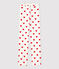 Damenhose aus BIO-Baumwolle weiss MARSHMALLOW/rot TERKUIT