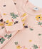 Kinderpyjama mit schlanker Passform aus Baumwolle mit Blumenmotiv für Mädchen rosa SALINE/weiss MULTICO