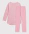 Kinder-Nachthemd und Leggings aus Nicki mit Blumenmotiv rosa/vielfarbig
