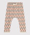 Babyhose aus bedrucktem dichtem Jersey weiss AVALANCHE/ MULTICO