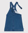 Kinder-Latzkleid aus Denim für Mädchen blau BLEU DELAVE