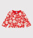 Bedruckter Baby-Cardigan aus gestepptem Doppeljersey