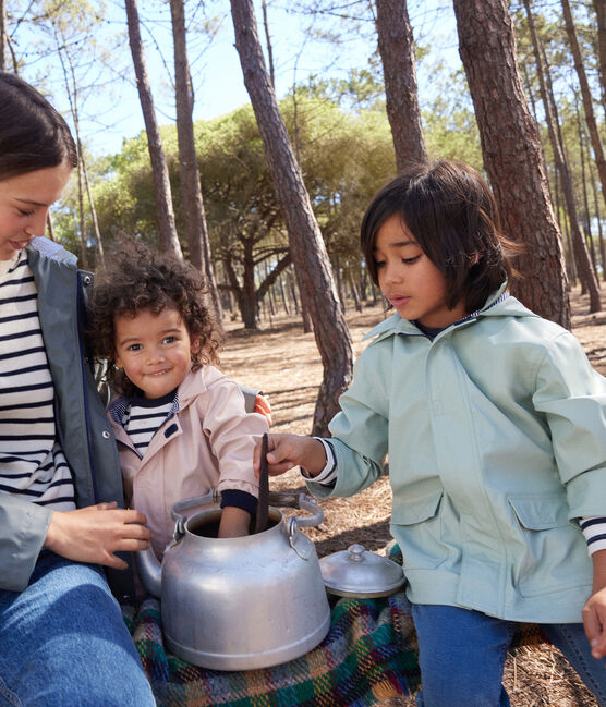 Ikonische Regenjacke für Kinder grün HERBIER