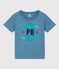 Kurzärmeliges Kinder-T-Shirt aus Baumwolle für Jungen grün LAVIS/blau VERDE