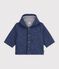 Baby-Weste aus gestepptem Denim mit bestickten Sternen blau