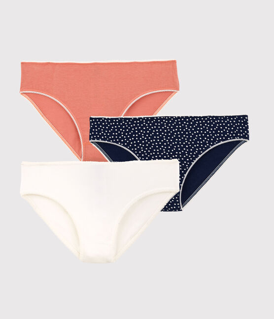 3er-Set Slips aus Baumwolle mit Herzmotiv für Mädchen variante 1