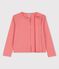 Cardigan aus Bio-Baumwolle für Mädchen rosa PAPAYE