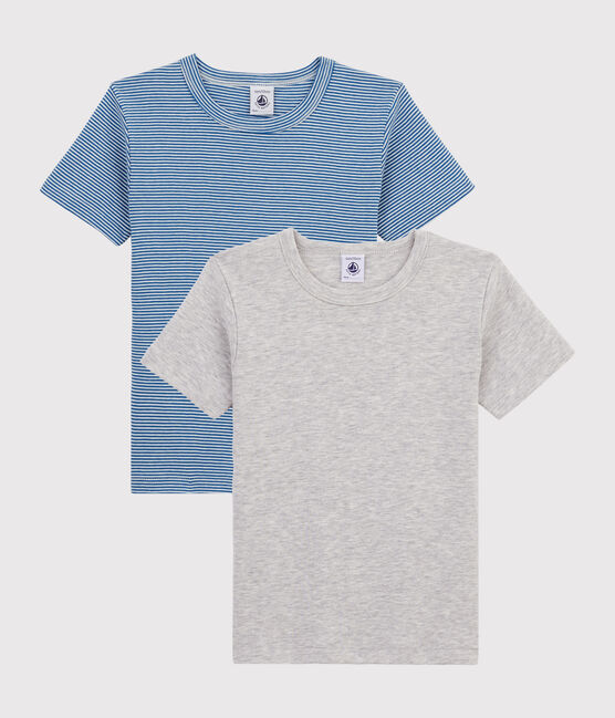 2er-Set kurzärmelige T-Shirts mit Ringelmuster für Jungen variante 1