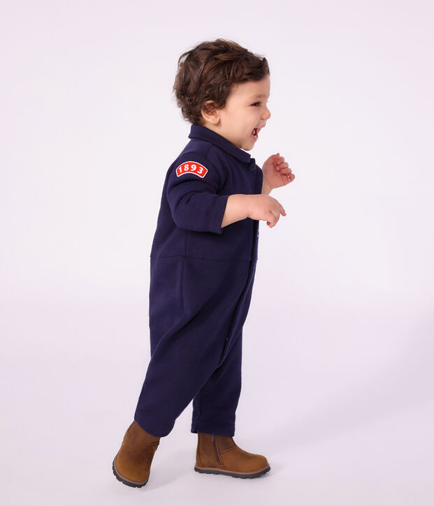 Langer Baby-Overall aus einfarbiger Baumwolle SOIR
