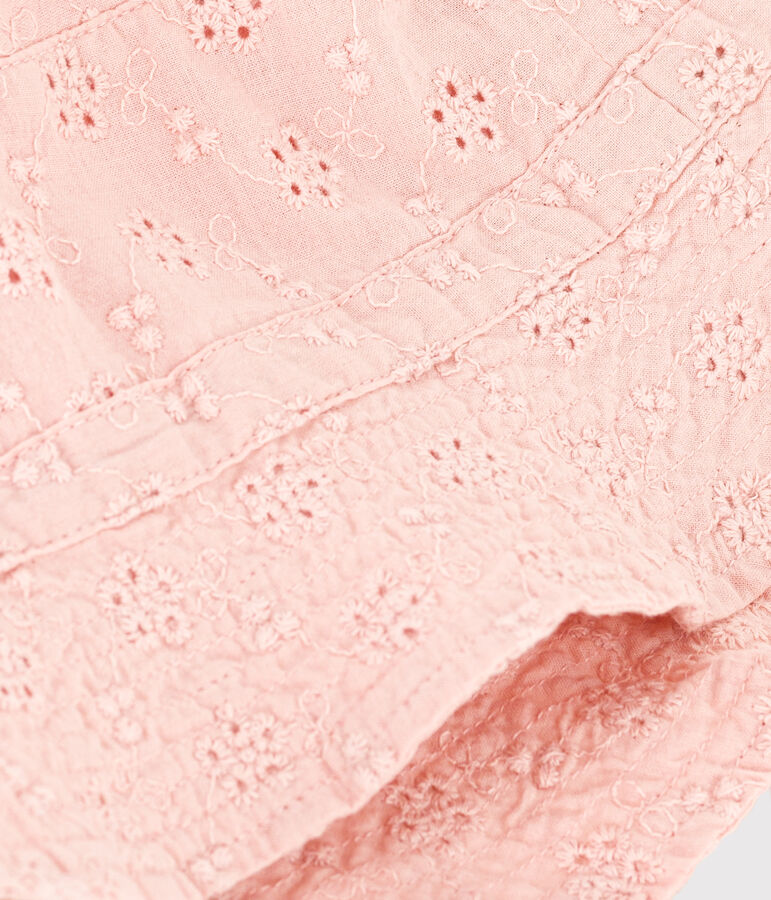 Baby-Bob mit Broderie Anglaise rosa