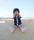 Baby Kurz-Overall aus Frottee