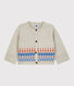 Baby-Cardigan aus Jacquard-Strick mit Wollanteil.