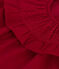 Langärmeliges Babykleid aus Feincord rot CORRIDA