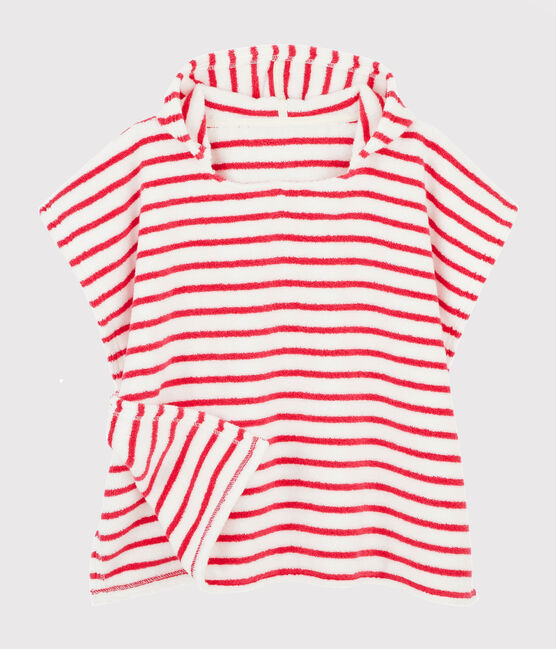 Strand-Poncho mit Kapuze Baby Mädchen / Baby Jungen rosa GEISHA