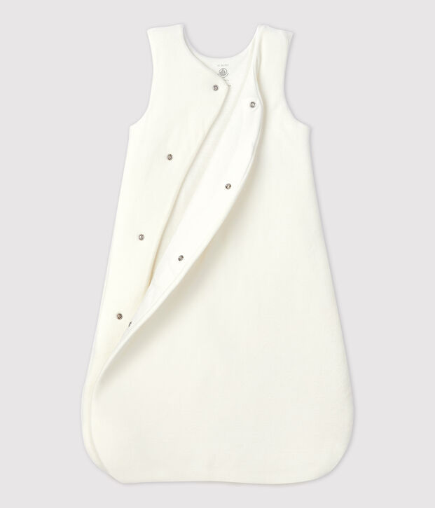 Babyschlafsack in Nicki aus Bio-Baumwolle weiss