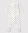 Baby-Bodyjama aus Bio-Baumwoll-Velours mit Koala-Motiv weiss MARSHMALLOW/weiss MULTICO