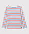 Streifenshirt aus Baumwolle für Damen weiss MARSHMALLOW/rot BRASIER/blau PEPS