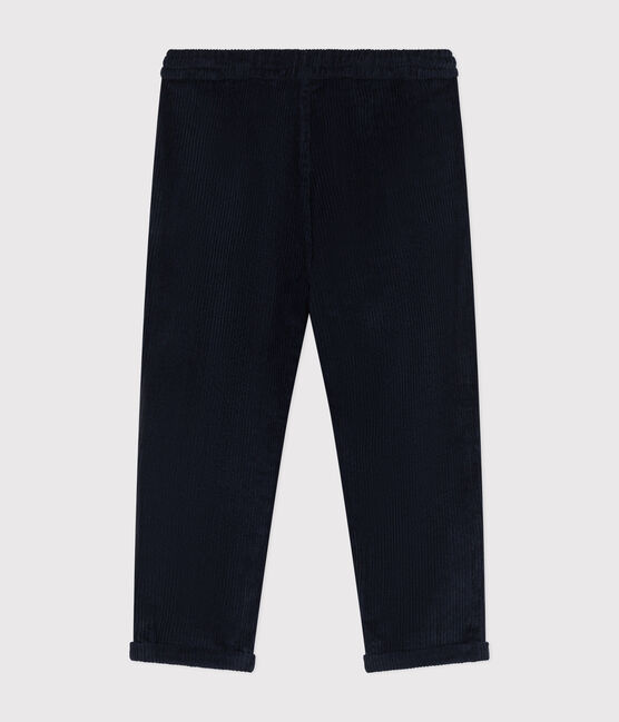 Kinder-Cordhose für Jungen blau SMOKING