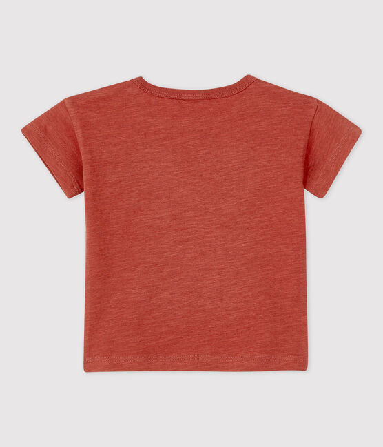 Einfarbiges kurzärmeliges T-Shirt aus Jersey braun OMBRIE