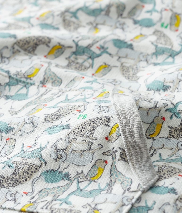 Gemusterter Baby-Spieler f&uuml;r Jungen weiss/vielfarbig